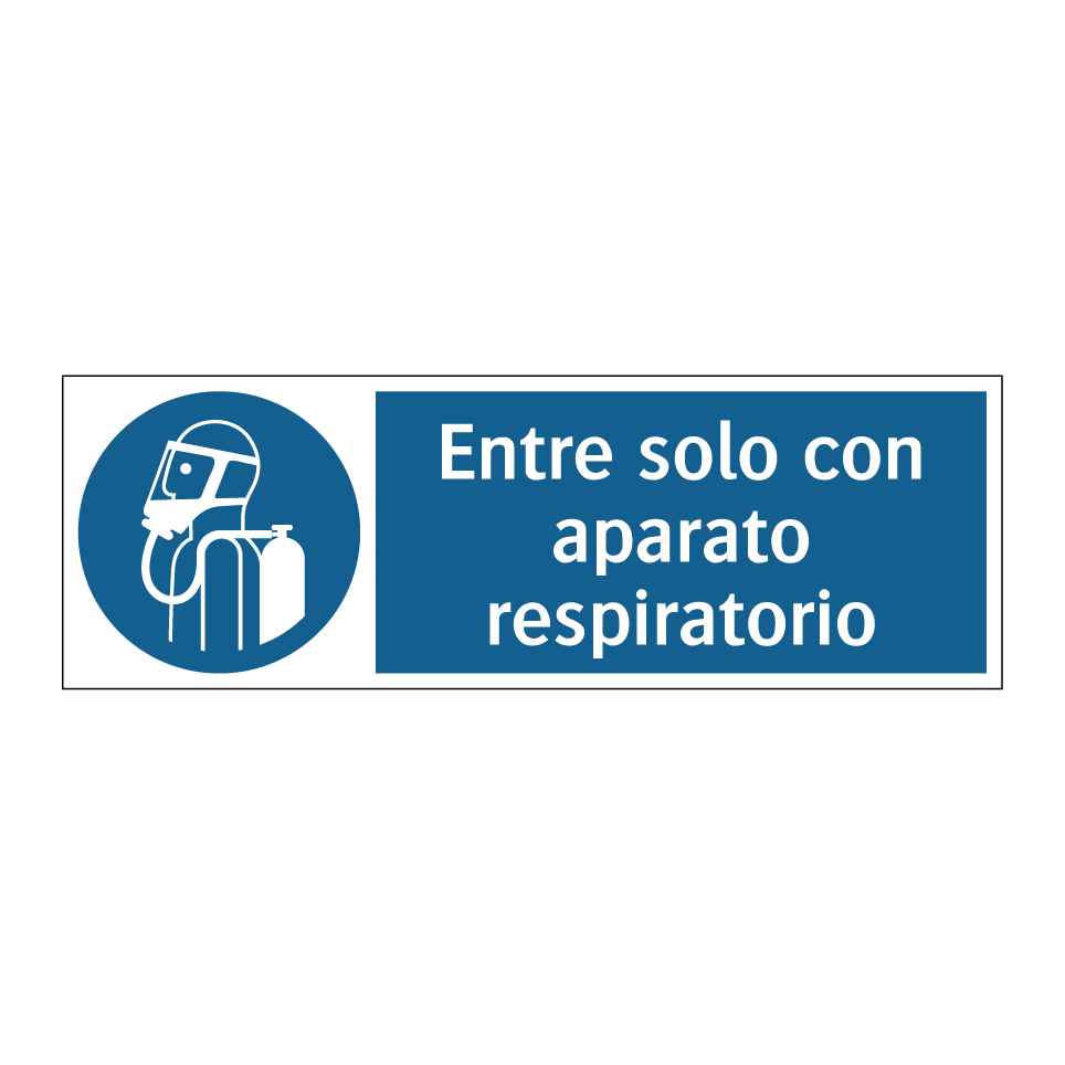 Entre solo con aparato respiratorio