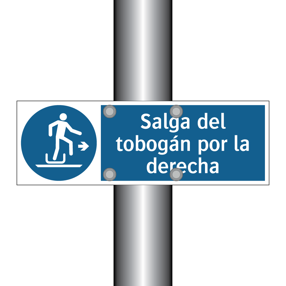 Salga del tobogán por la derecha