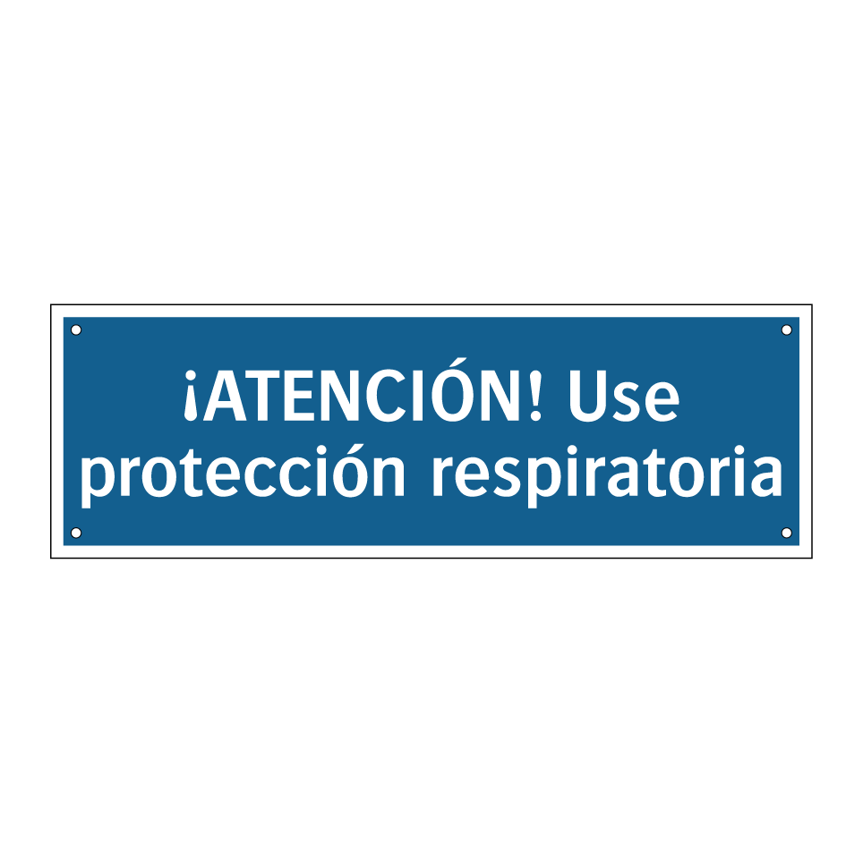 ¡ATENCIÓN! Use protección respiratoria