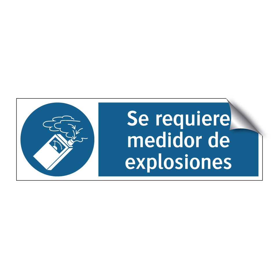 Se requiere medidor de explosiones