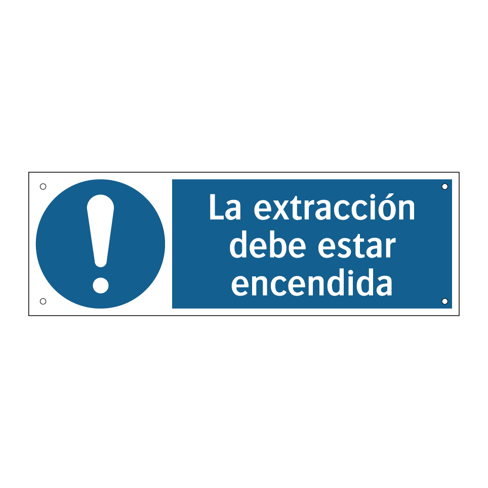 La extracción debe estar encendida