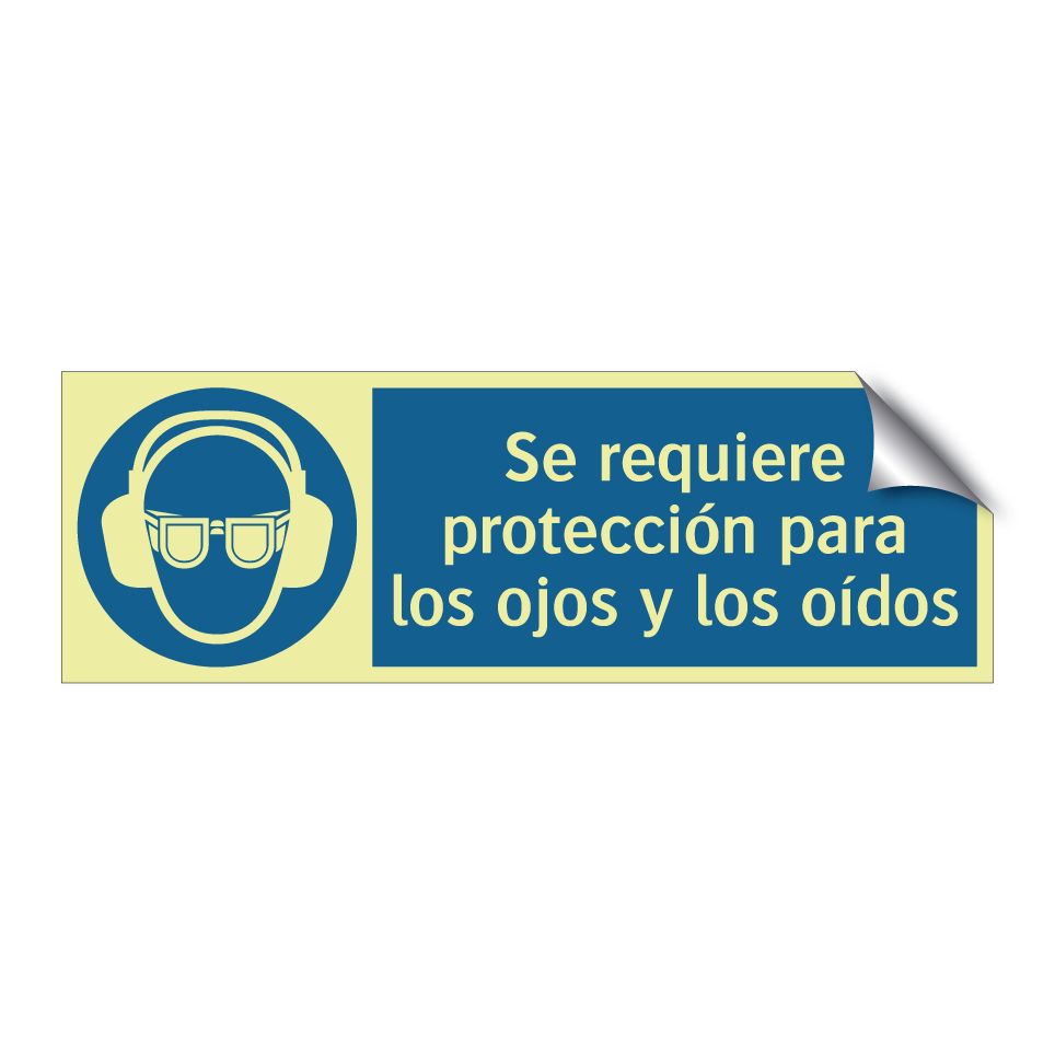 Se requiere protección para los ojos y los oídos