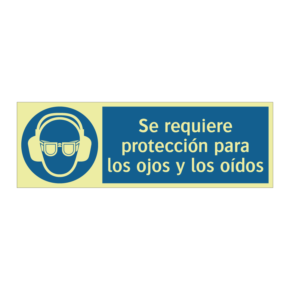 Se requiere protección para los ojos y los oídos