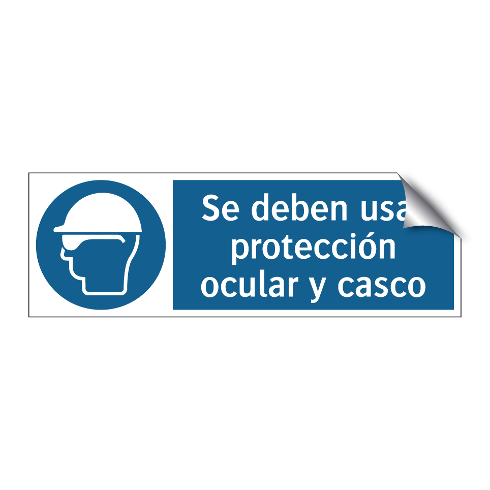 Se deben usar protección ocular y casco