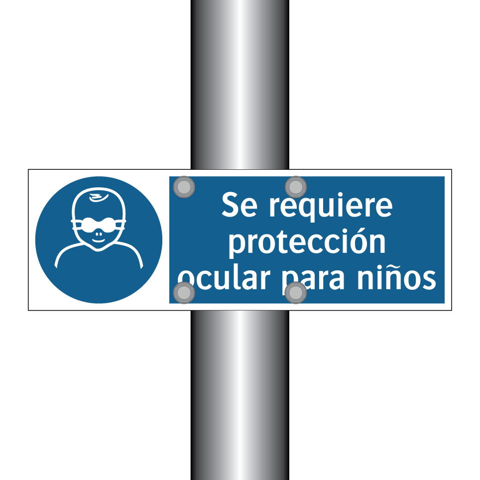 Se requiere protección ocular para niños