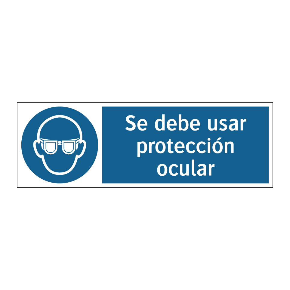 Se debe usar protección ocular