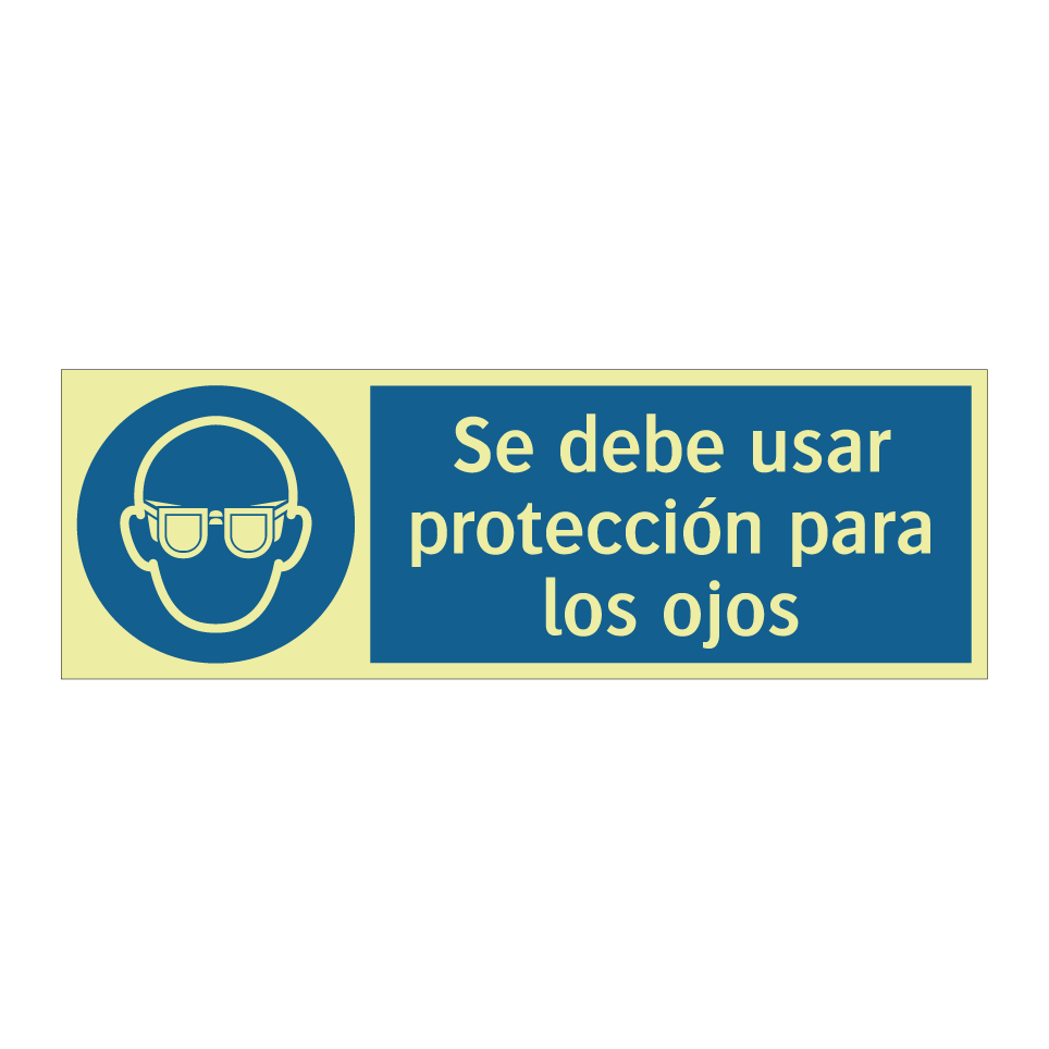 Se debe usar protección para los ojos