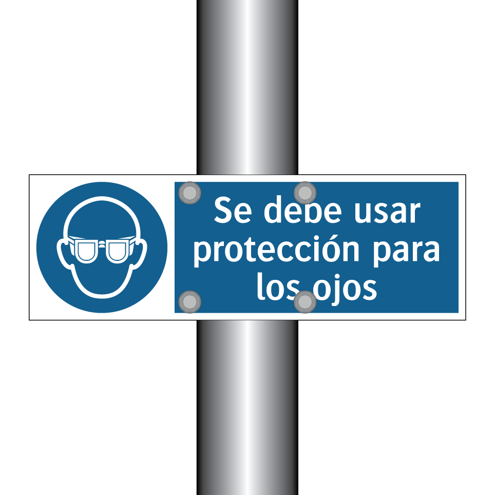 Se debe usar protección para los ojos