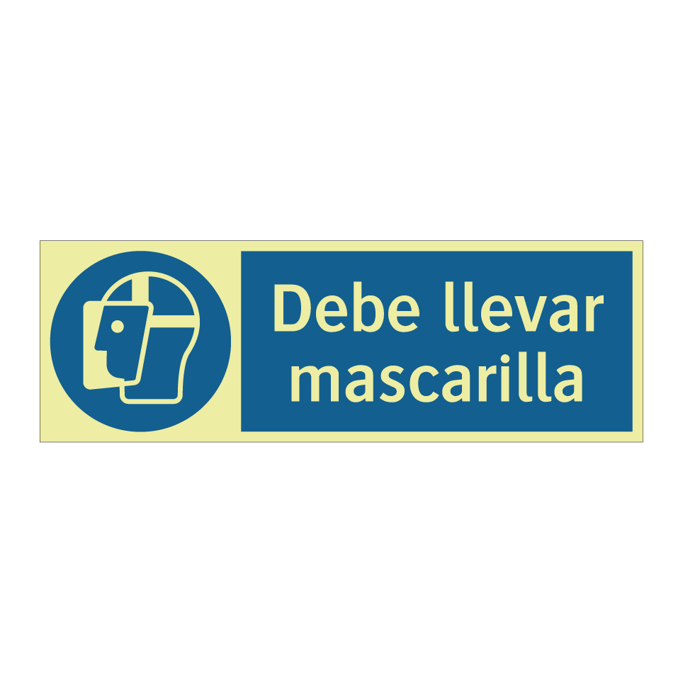Debe llevar mascarilla