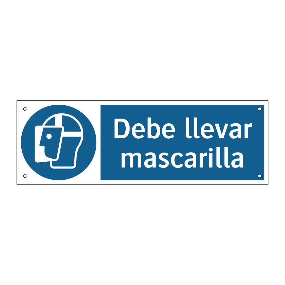 Debe llevar mascarilla