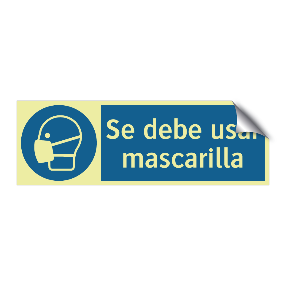 Se debe usar mascarilla