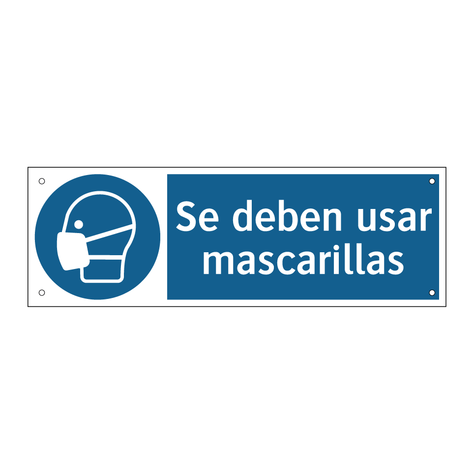Se deben usar mascarillas