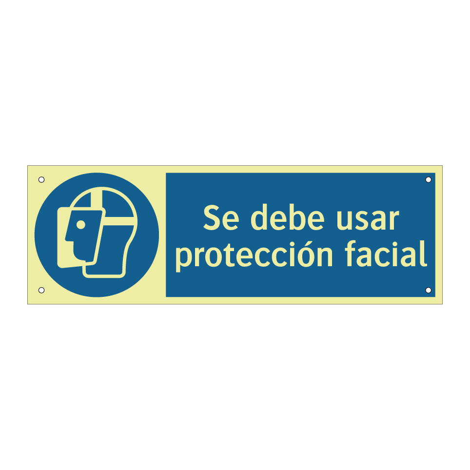 Se debe usar protección facial