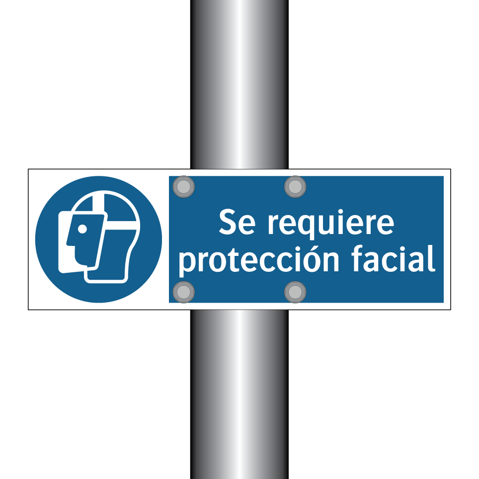 Se requiere protección facial