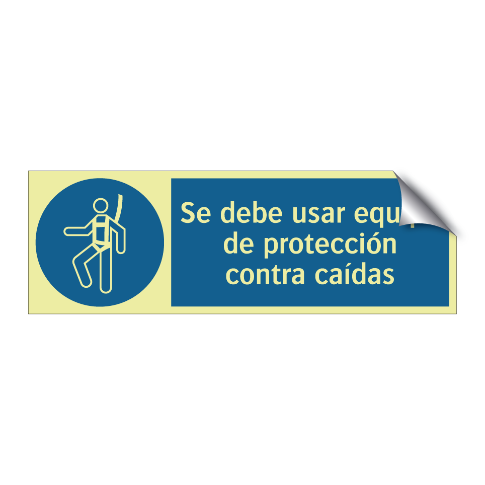 Se debe usar equipo de protección contra caídas