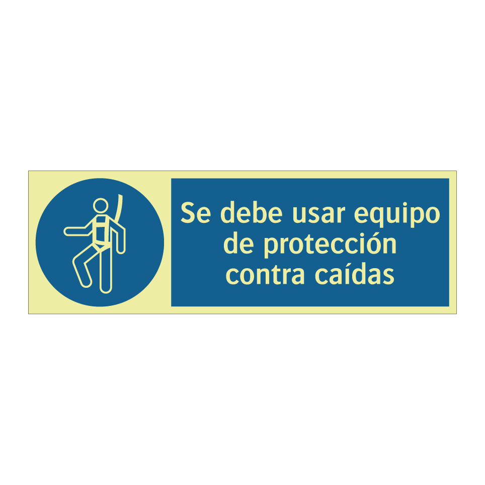 Se debe usar equipo de protección contra caídas