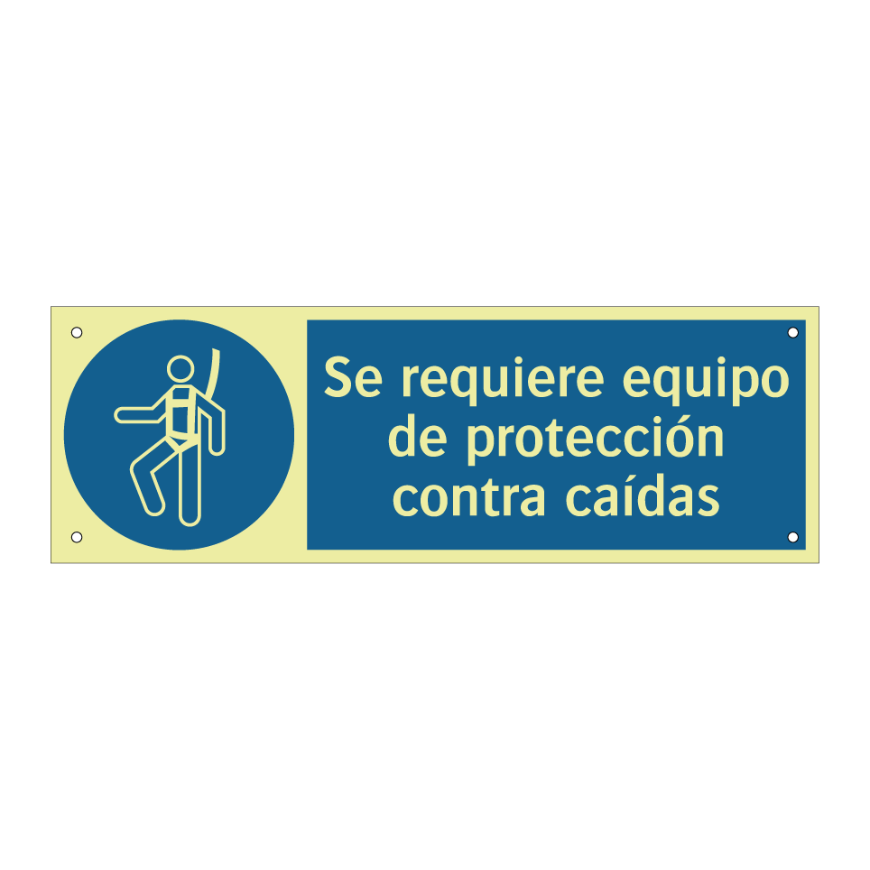 Se requiere equipo de protección contra caídas
