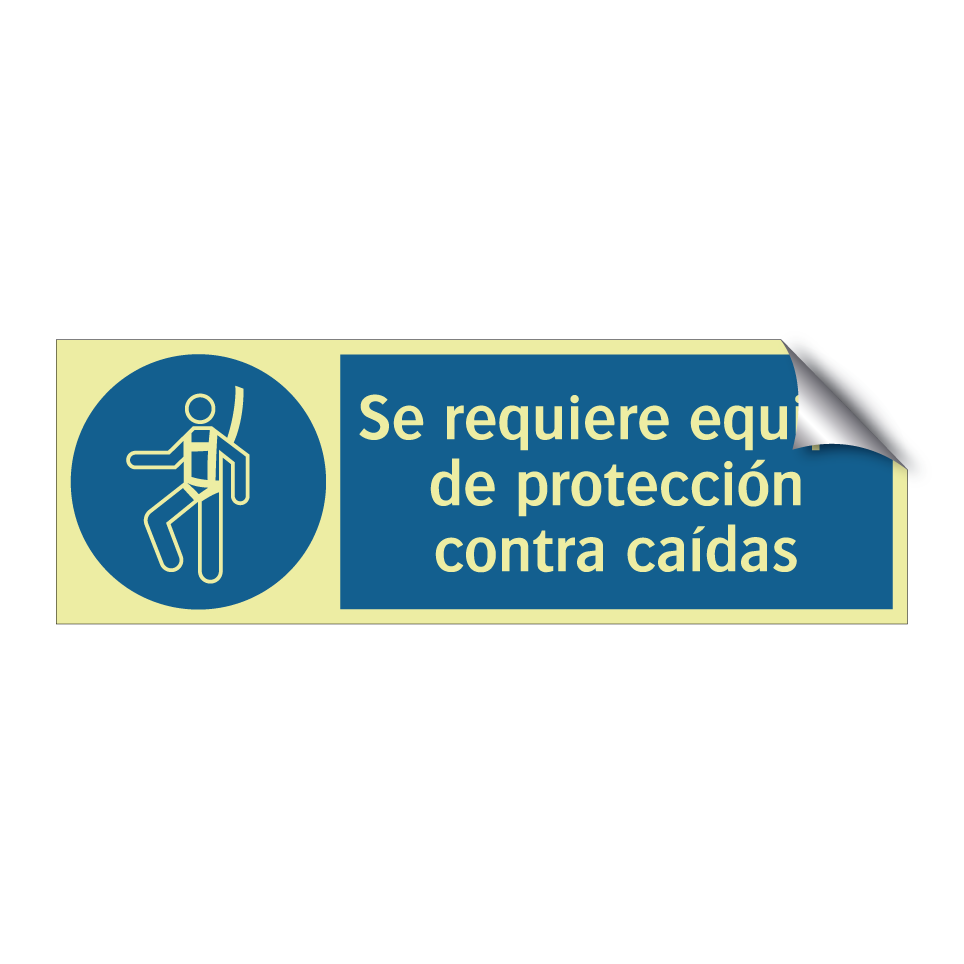 Se requiere equipo de protección contra caídas