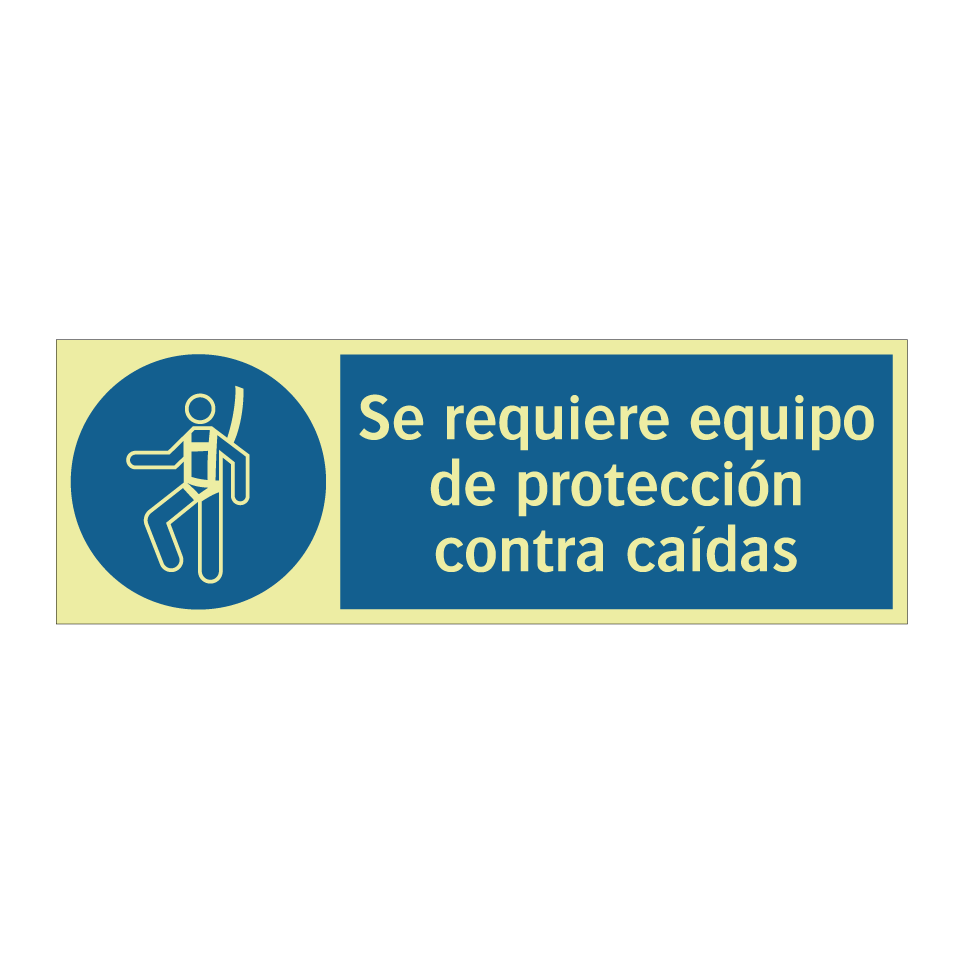 Se requiere equipo de protección contra caídas