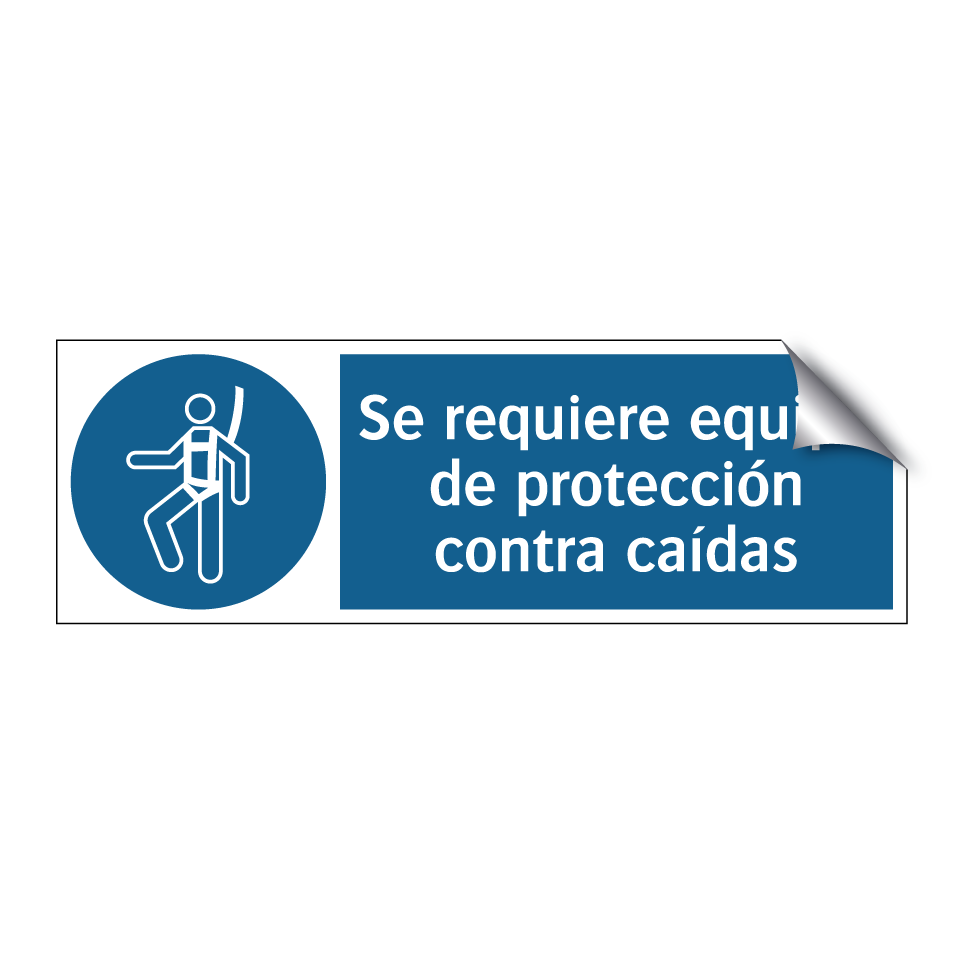 Se requiere equipo de protección contra caídas