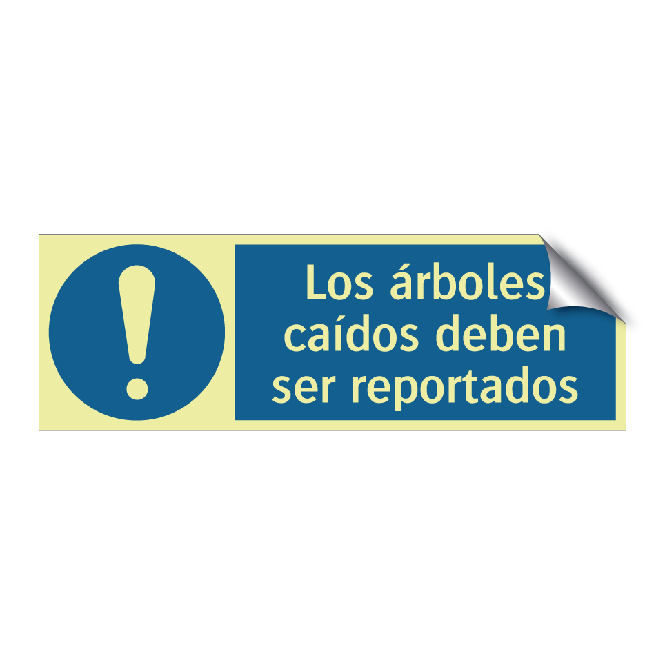 Los árboles caídos deben ser reportados