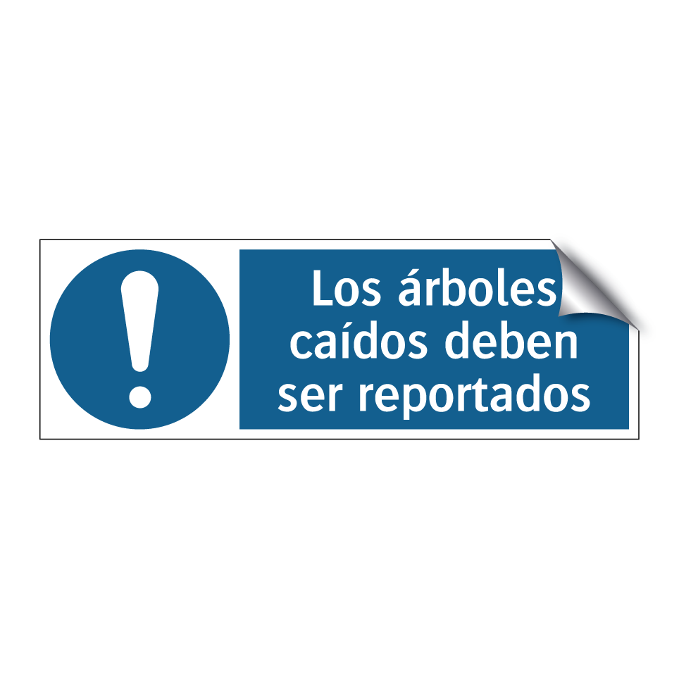 Los árboles caídos deben ser reportados