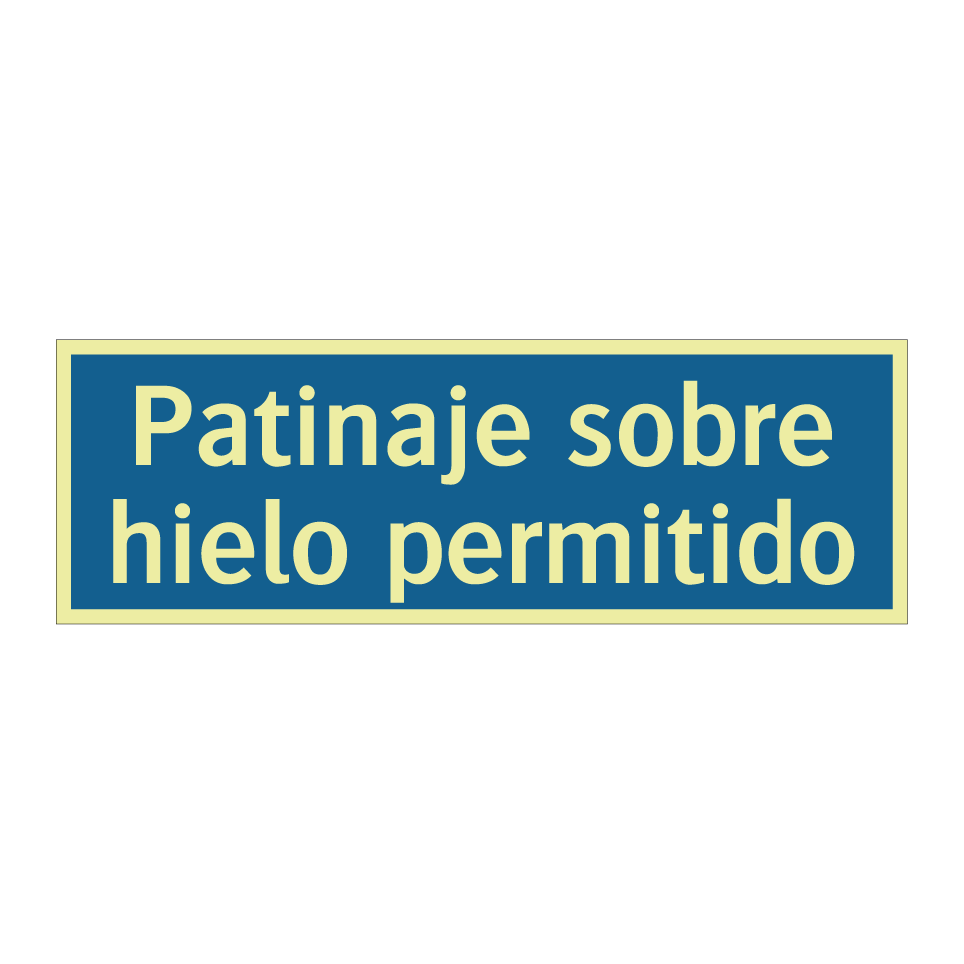 Patinaje sobre hielo permitido
