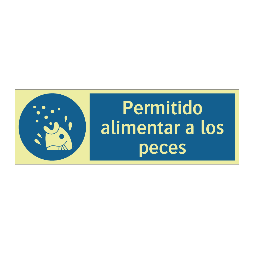 Permitido alimentar a los peces