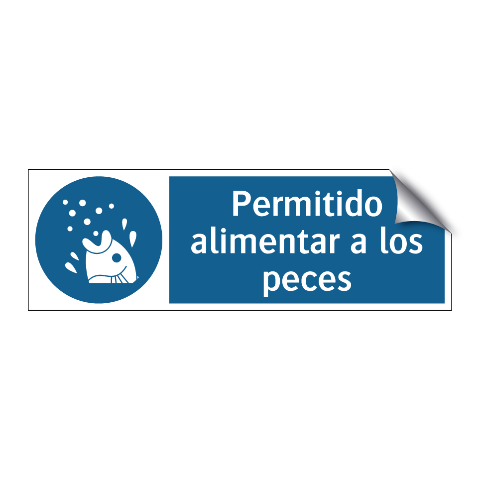 Permitido alimentar a los peces