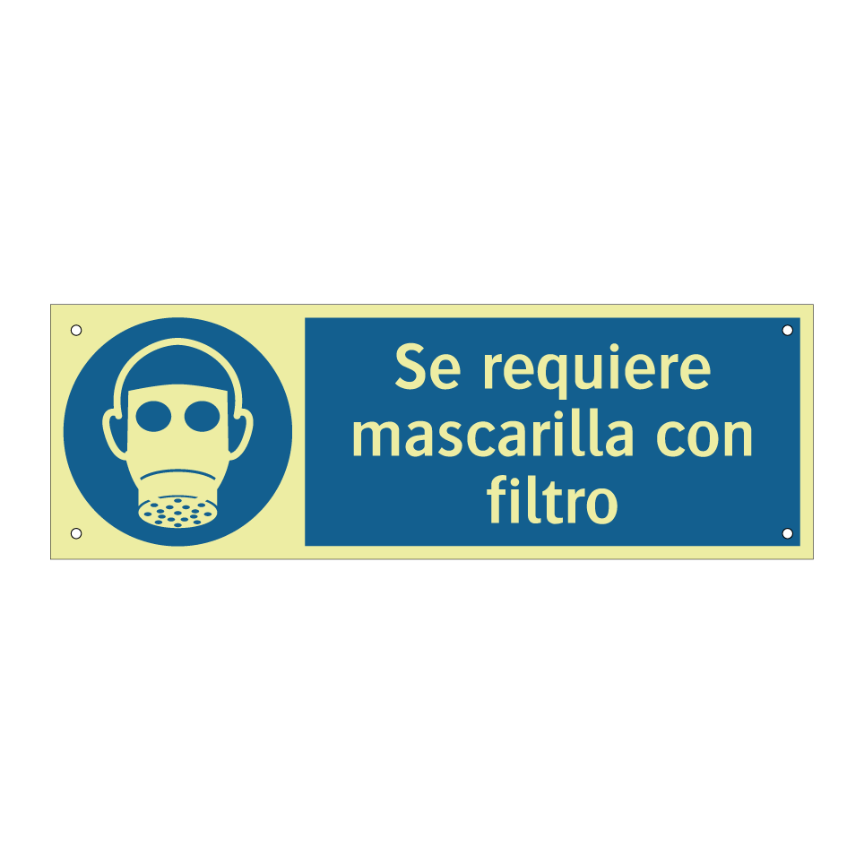 Se requiere mascarilla con filtro