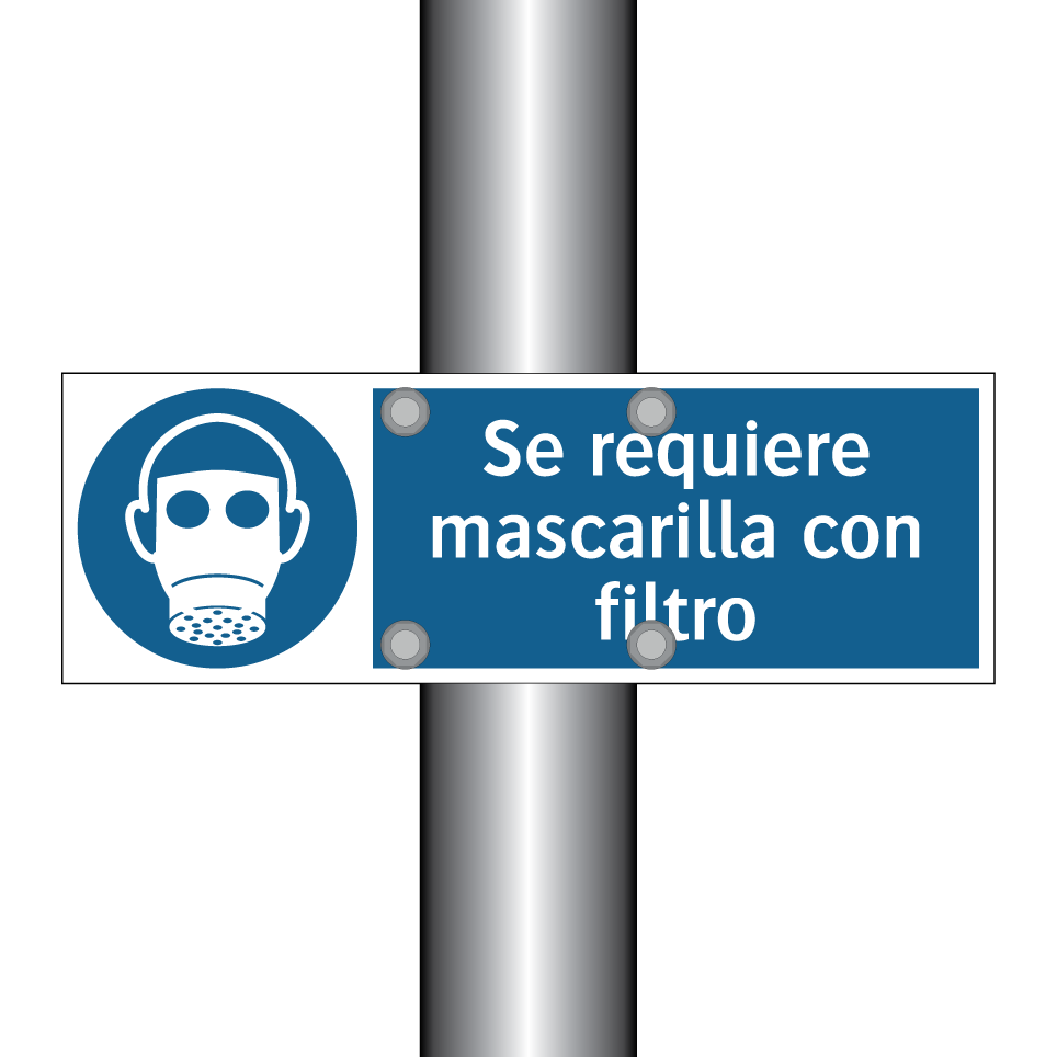 Se requiere mascarilla con filtro