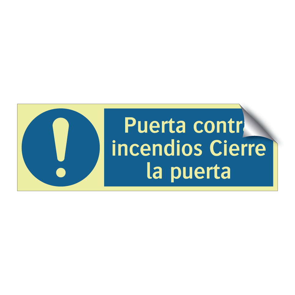 Puerta contra incendios Cierre la puerta