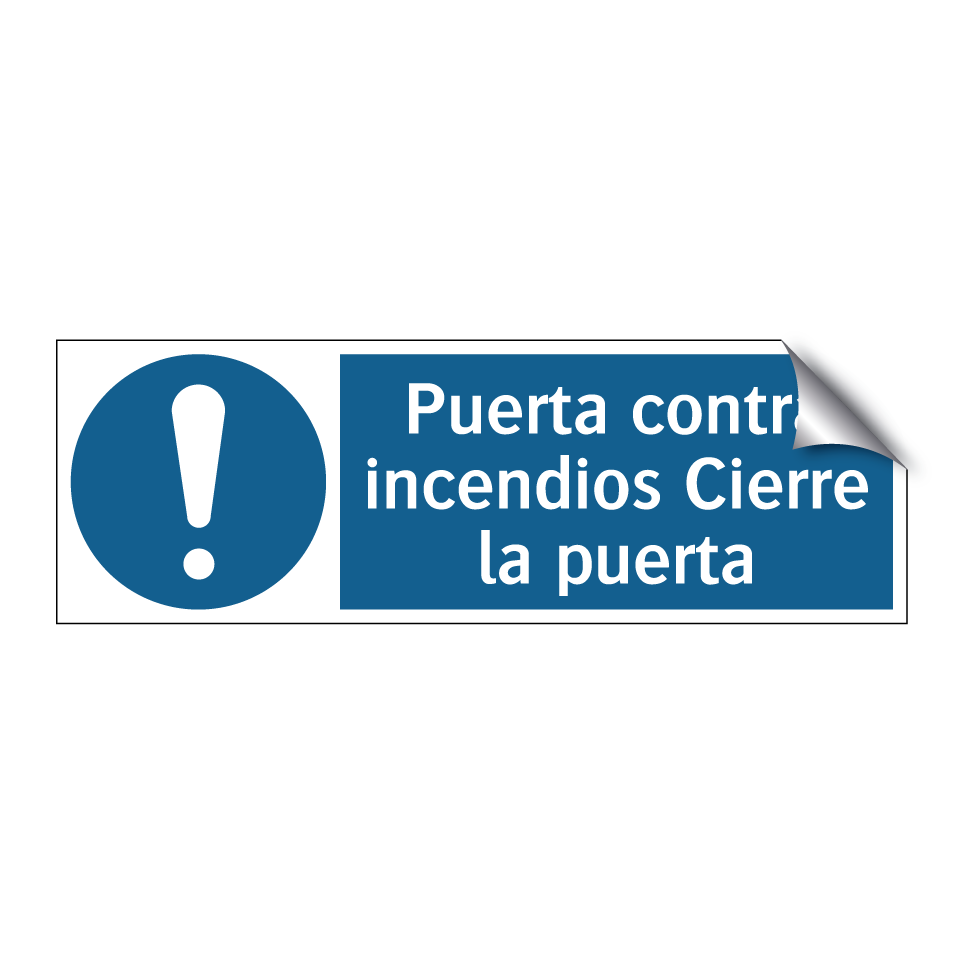 Puerta contra incendios Cierre la puerta