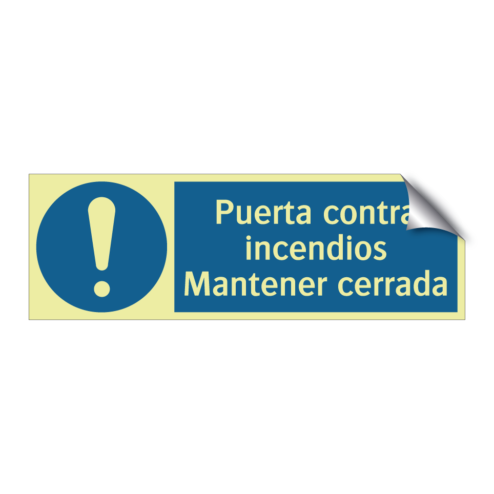 Puerta contra incendios Mantener cerrada