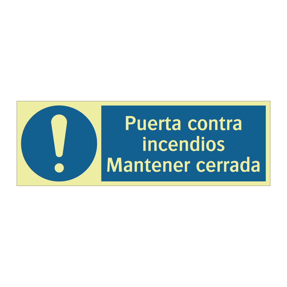 Puerta contra incendios Mantener cerrada