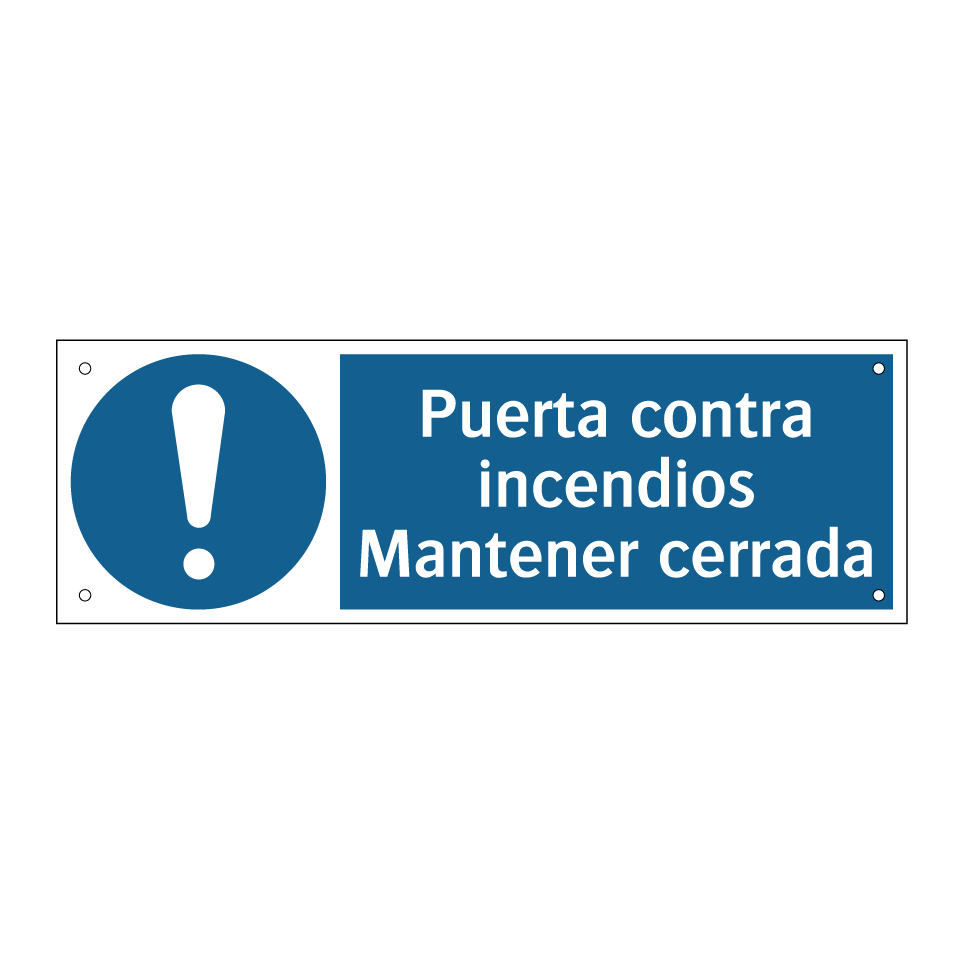Puerta contra incendios Mantener cerrada
