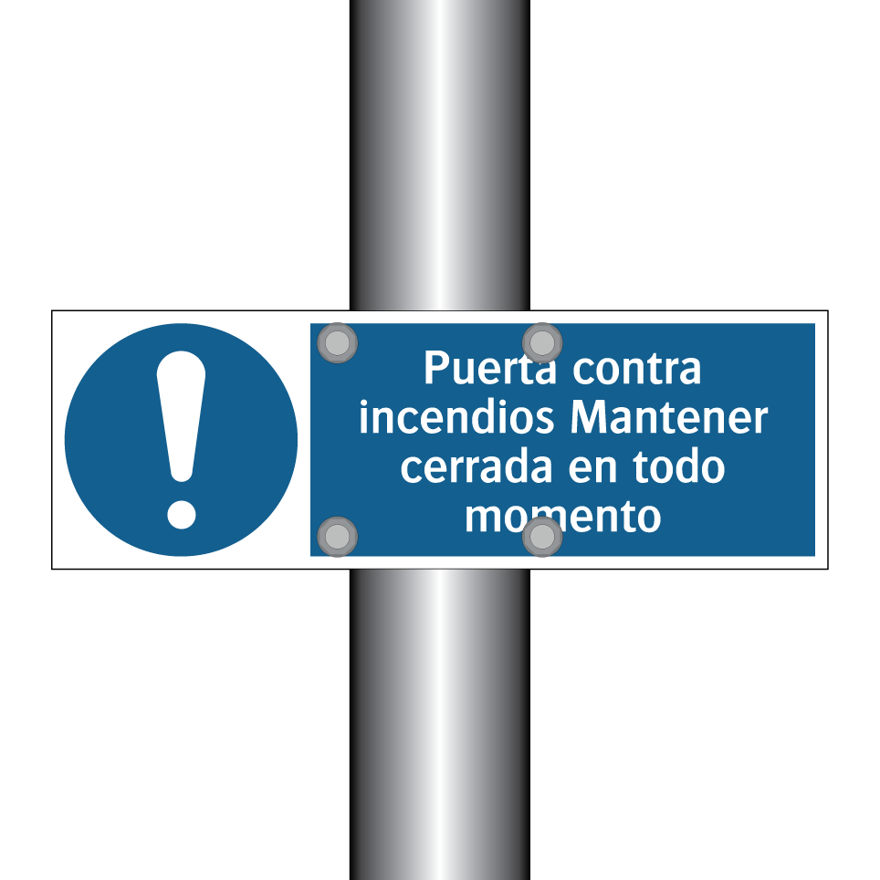 Puerta contra incendios Mantener cerrada en todo momento