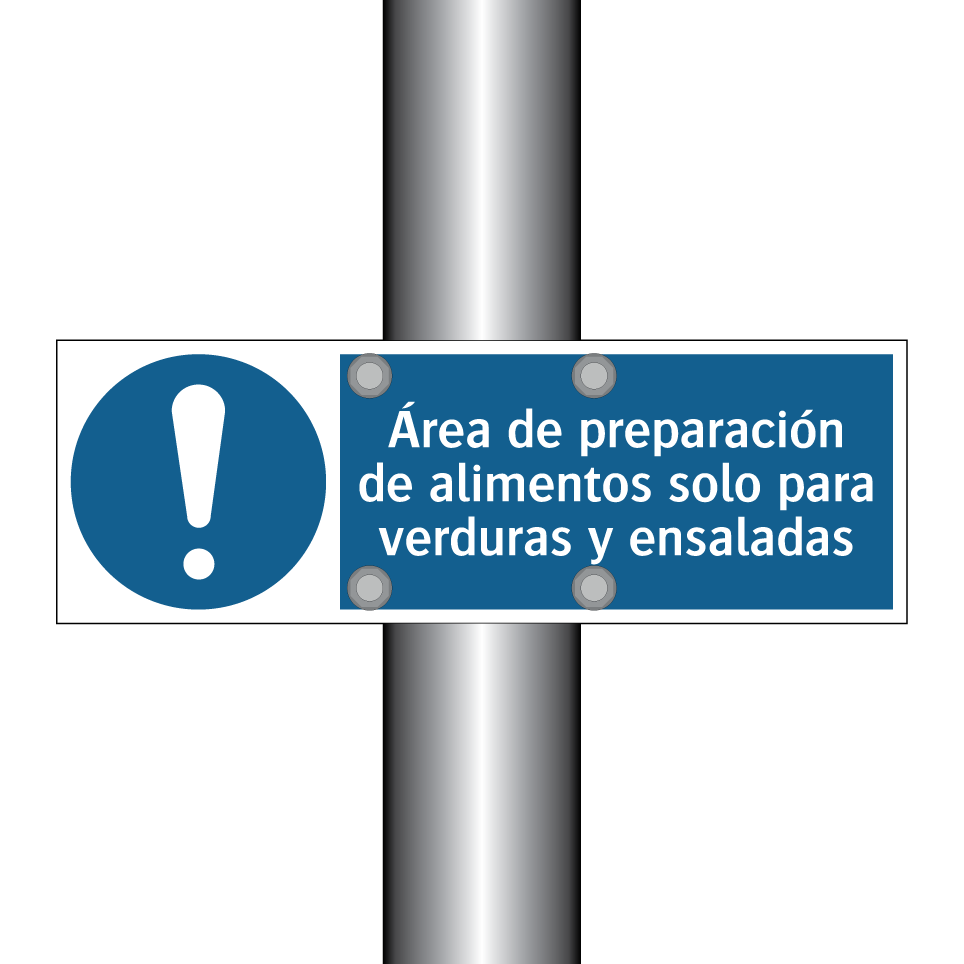 Área de preparación de alimentos solo para verduras y ensaladas