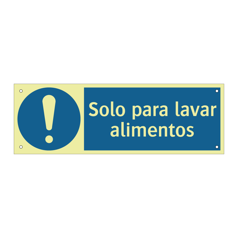 Solo para lavar alimentos