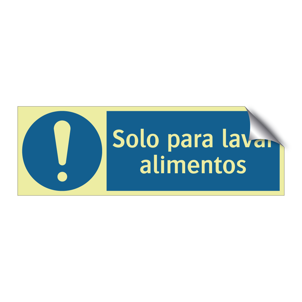 Solo para lavar alimentos