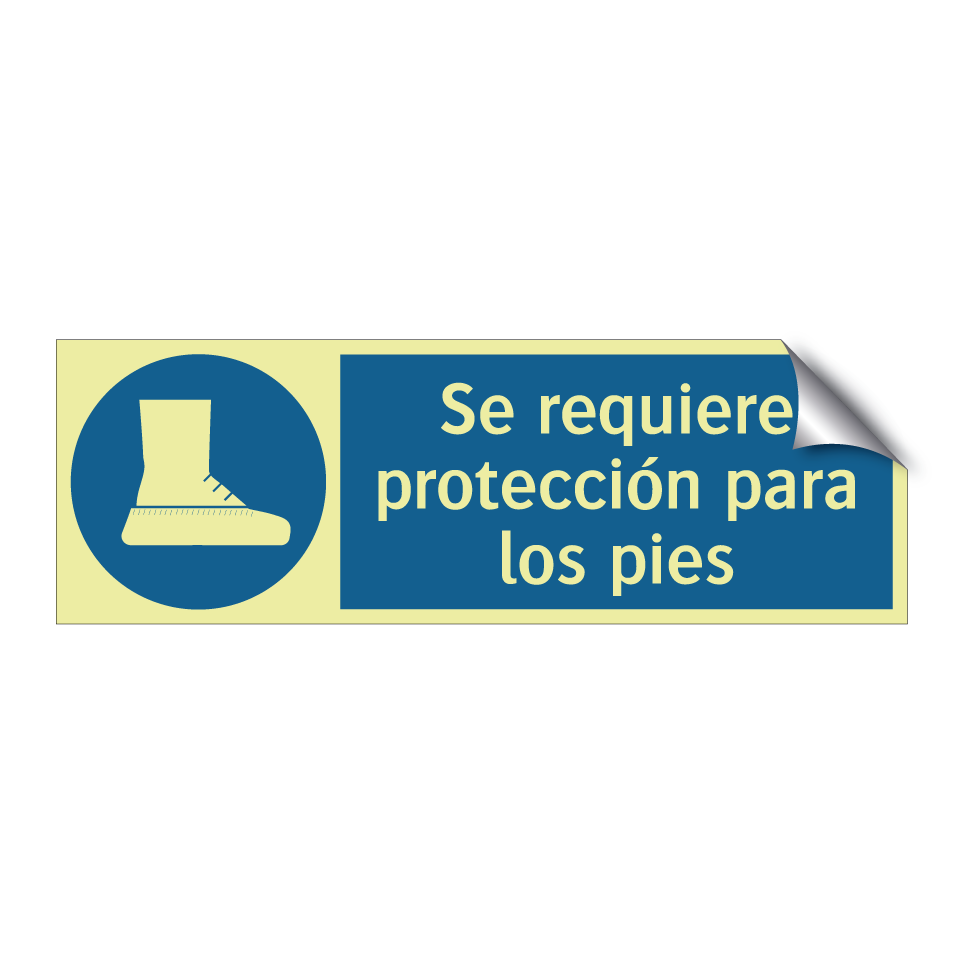 Se requiere protección para los pies