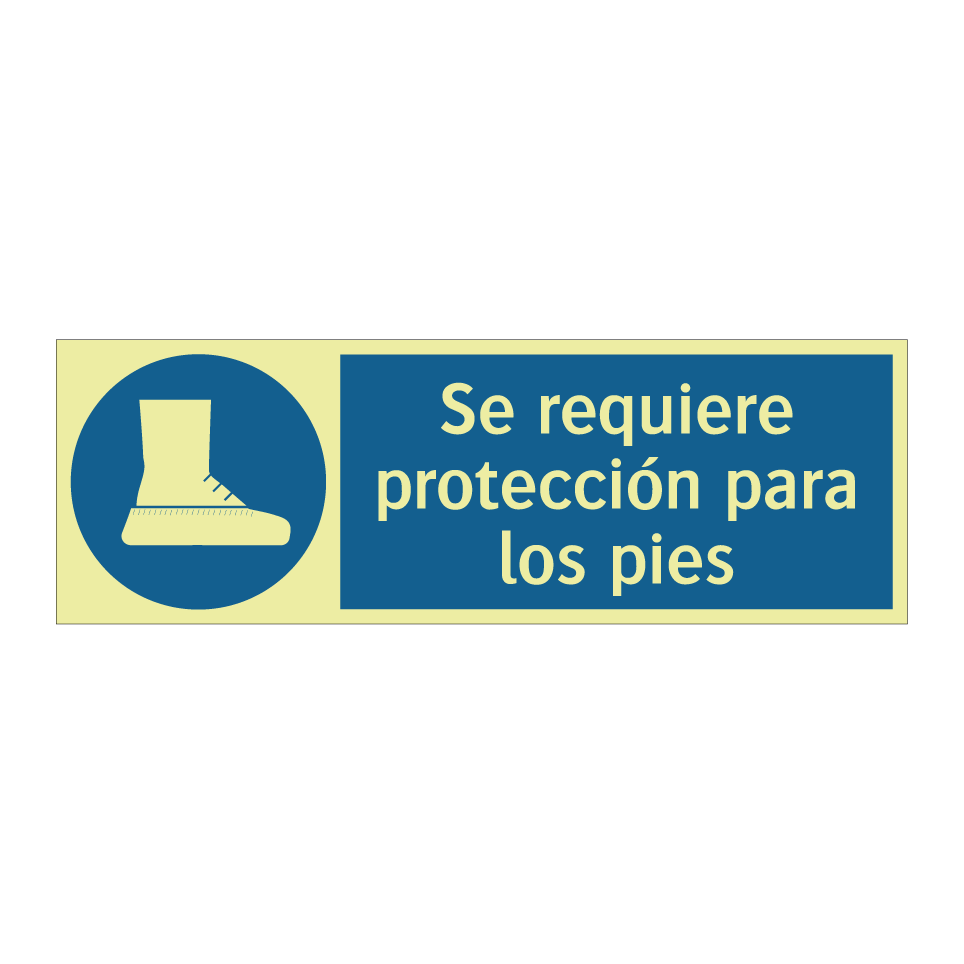 Se requiere protección para los pies