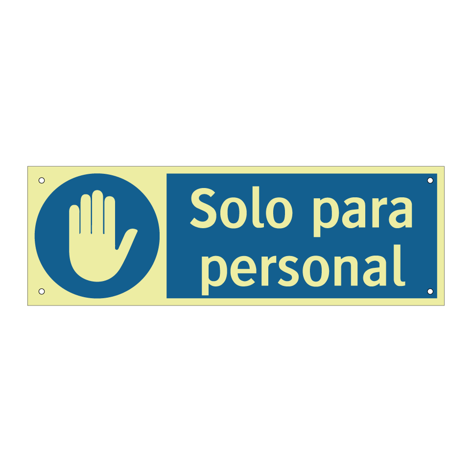 Solo para personal