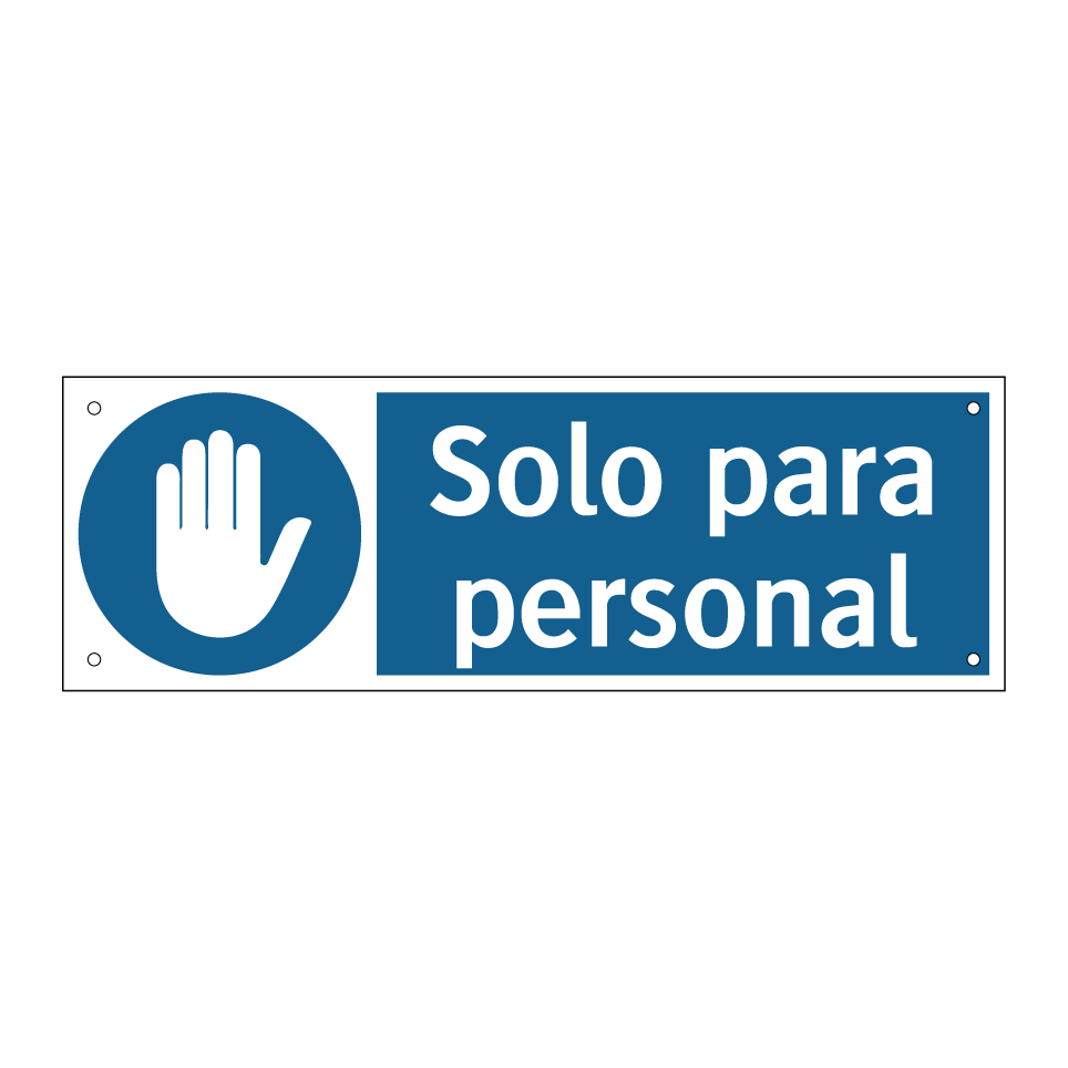 Solo para personal