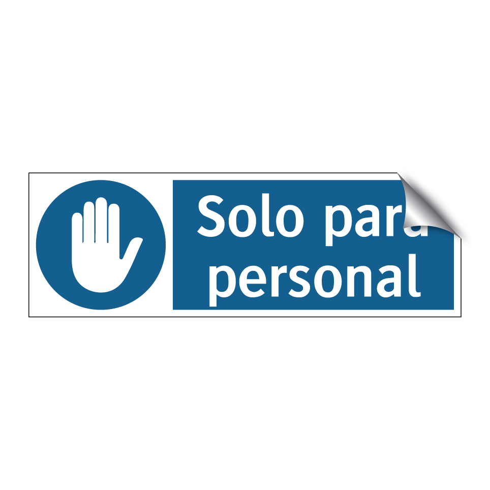 Solo para personal