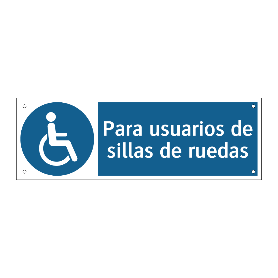 Para usuarios de sillas de ruedas