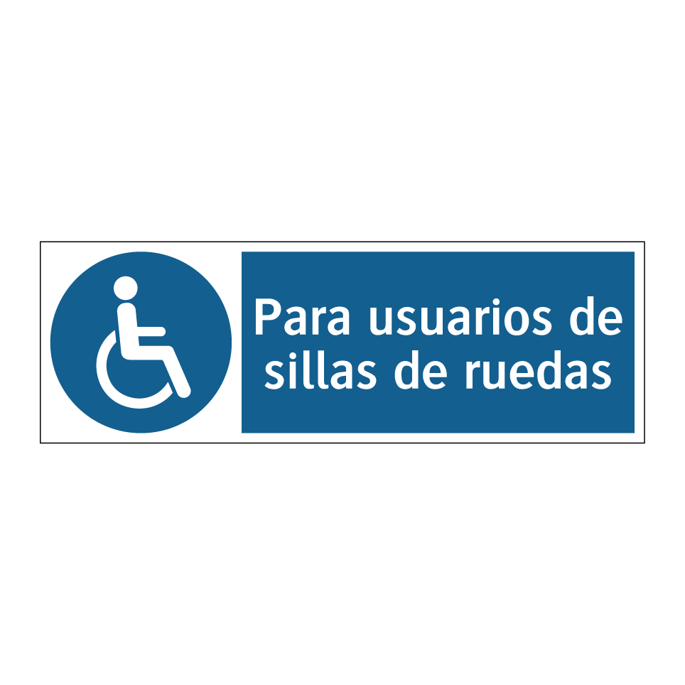 Para usuarios de sillas de ruedas