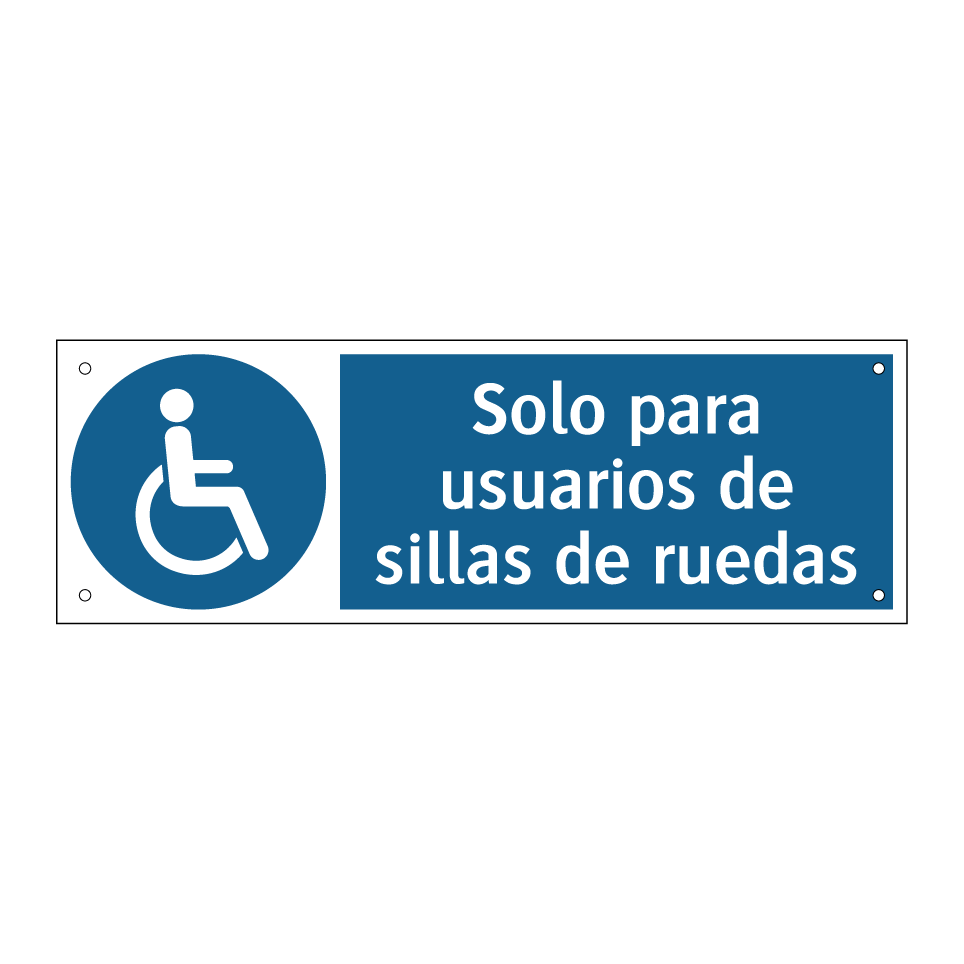 Solo para usuarios de sillas de ruedas