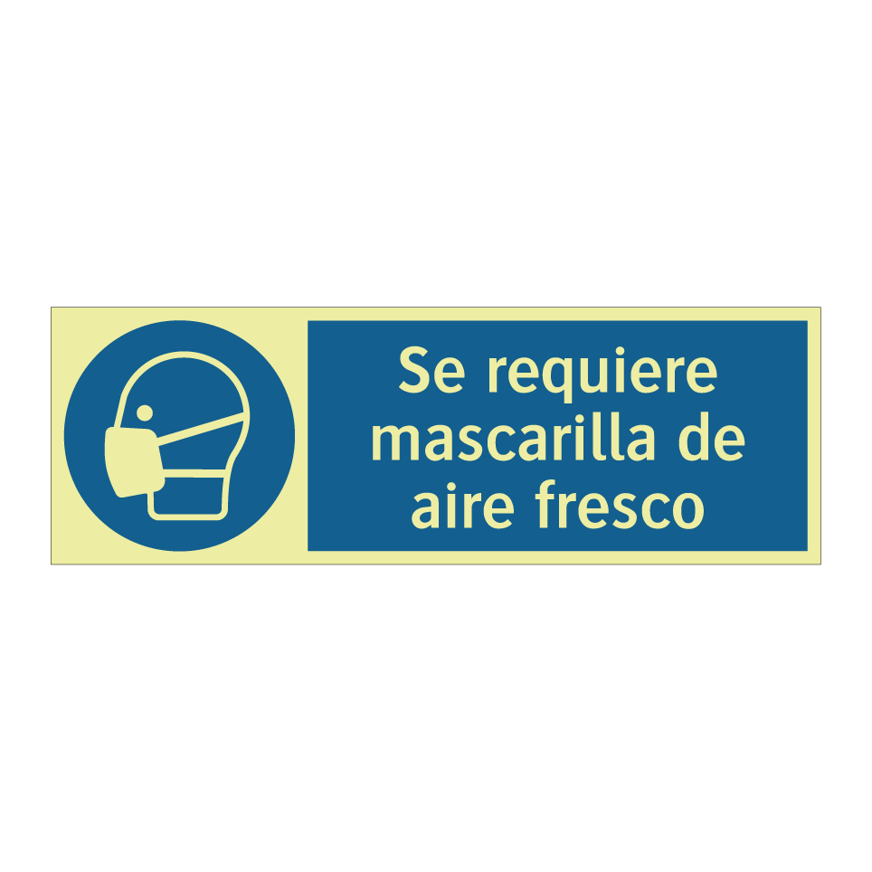 Se requiere mascarilla de aire fresco