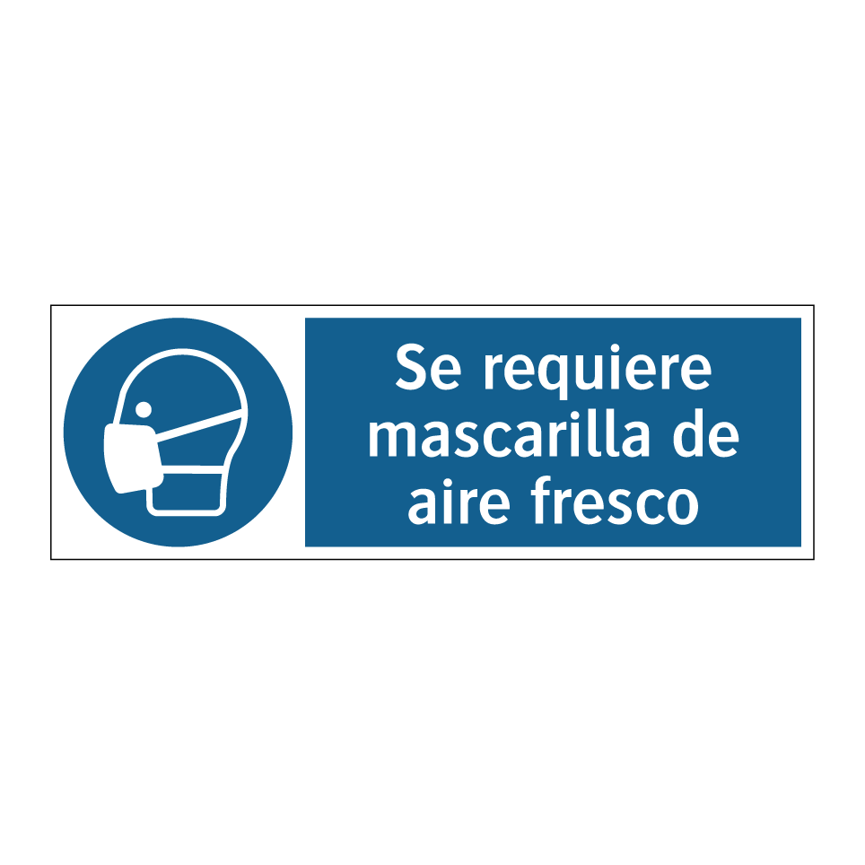 Se requiere mascarilla de aire fresco